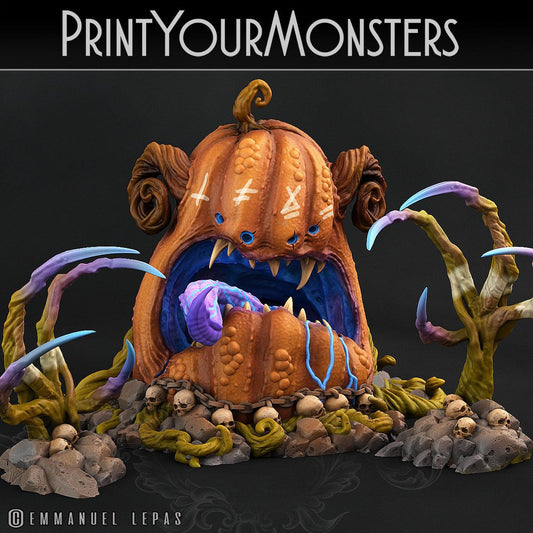 3D Printed Print Your Monsters Pumpkins Attack Pack II Set 28mm - 32mm D&D Wargaming