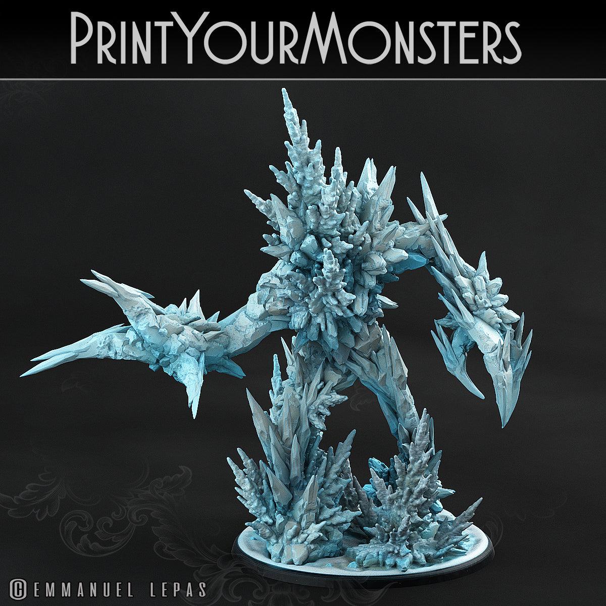 3D Printed Print Your Monsters Rimethorn Golems The Wrath of Gloomrime Monsters Part I Set 28mm - 32mm D&D Wargaming