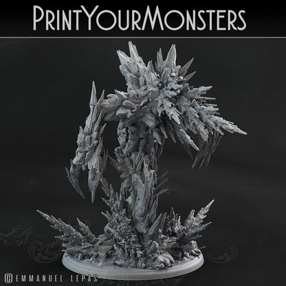 3D Printed Print Your Monsters Rimethorn Golems The Wrath of Gloomrime Monsters Part I Set 28mm - 32mm D&D Wargaming