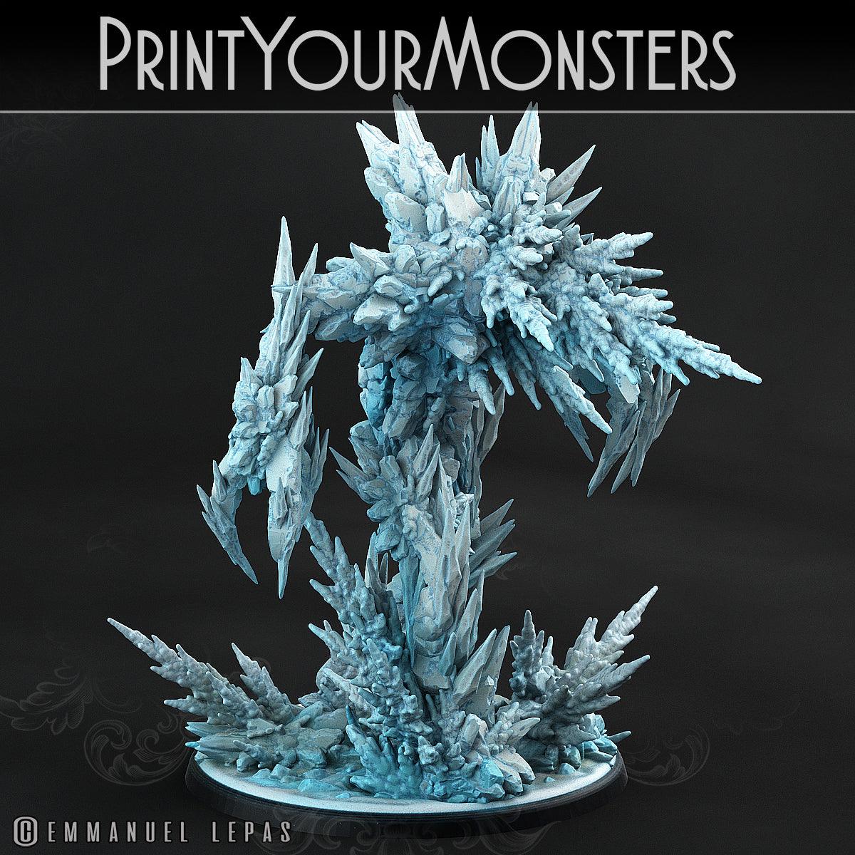 3D Printed Print Your Monsters Rimethorn Golems The Wrath of Gloomrime Monsters Part I Set 28mm - 32mm D&D Wargaming