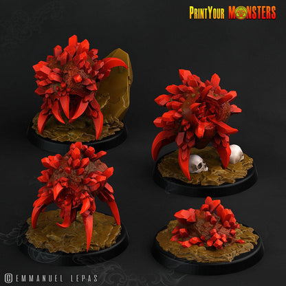 3D Printed Print Your Monsters Ruby Minions Legendary Crystal Monsters 28mm - 32mm D&D Wargaming