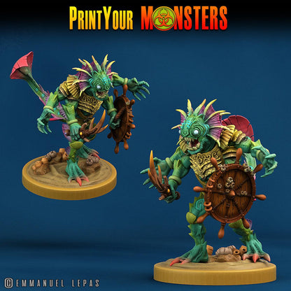 3D Printed Print Your Monsters Searakins The Searakin Domination Set 28mm - 32mm D&D Wargaming