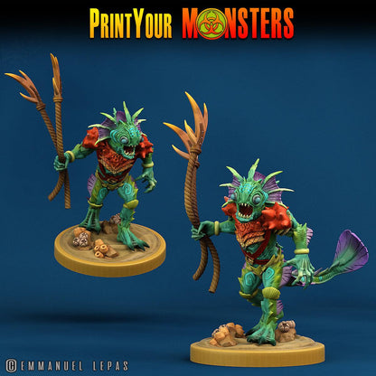 3D Printed Print Your Monsters Searakins The Searakin Domination Set 28mm - 32mm D&D Wargaming
