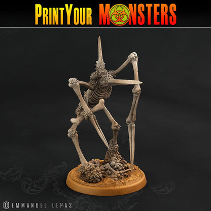 3D Printed Print Your Monsters Skeletons Land of Bones Set 28mm - 32mm D&D Wargaming