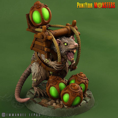 3D Printed Print Your Monsters Skirmisher Rats The Toxic Rats Domination Set 28mm - 32mm D&D Wargaming