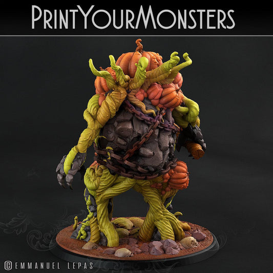 3D Printed Print Your Monsters Smiling Killer Pumpkin Attack Pack II 28mm - 32mm D&D Wargaming
