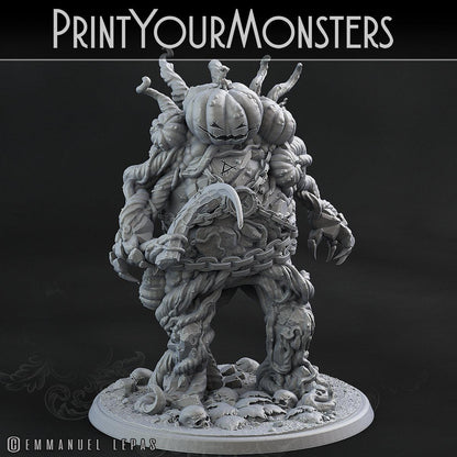 3D Printed Print Your Monsters Smiling Killer Pumpkin Attack Pack II 28mm - 32mm D&D Wargaming