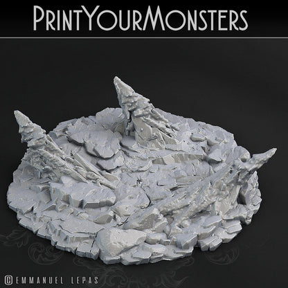 3D Printed Print Your Monsters Snowdevil Adult Spider 28mm - 32mm D&D Wargaming