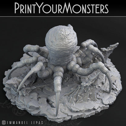 3D Printed Print Your Monsters Snowdevil Adult Spider 28mm - 32mm D&D Wargaming