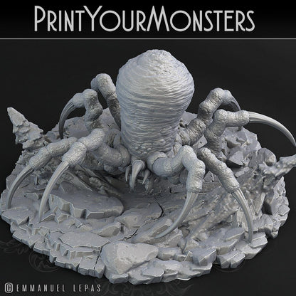 3D Printed Print Your Monsters Snowdevil Adult Spider 28mm - 32mm D&D Wargaming