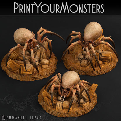 3D Printed Print Your Monsters Total Spiders Set 28mm - 32mm D&D Wargaming