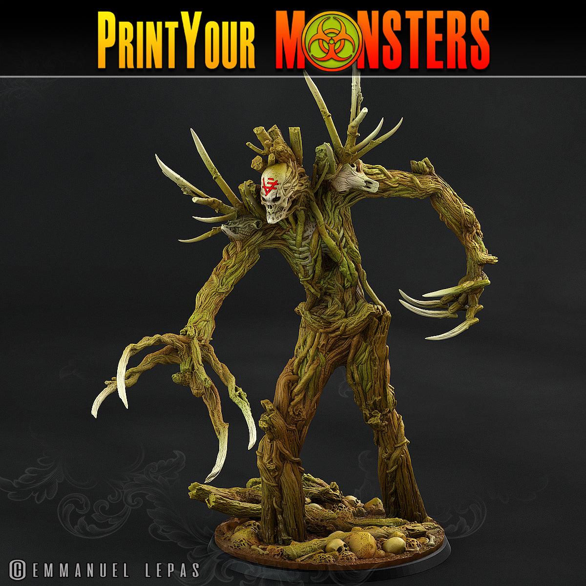 3D Printed Print Your Monsters Undead Treants The Shadowcreep Wood Set 28mm - 32mm D&D Wargaming