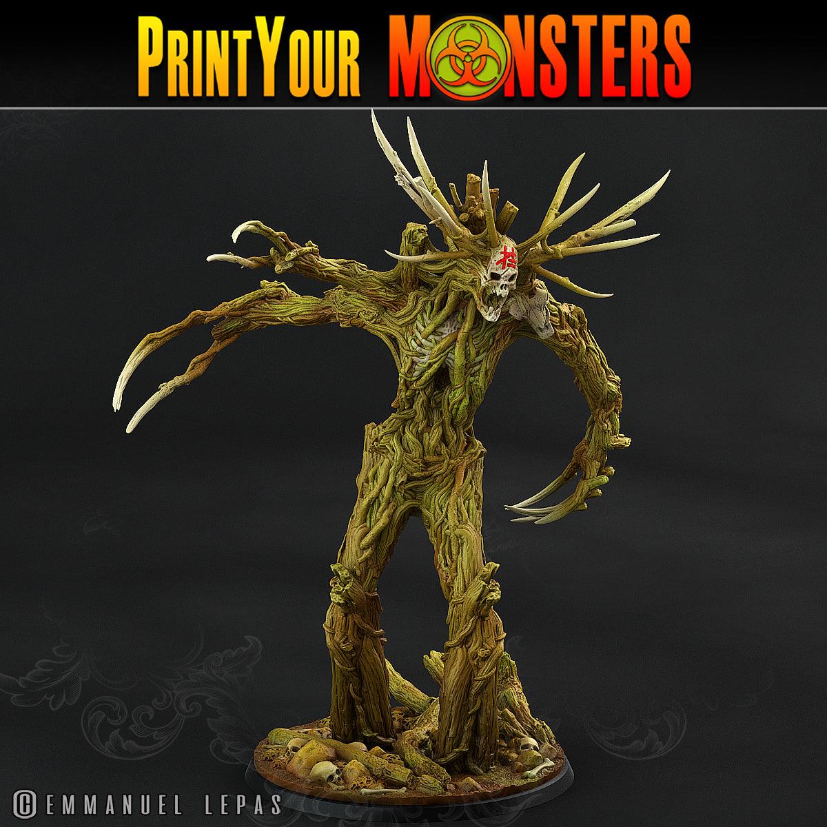 3D Printed Print Your Monsters Undead Treants The Shadowcreep Wood Set 28mm - 32mm D&D Wargaming