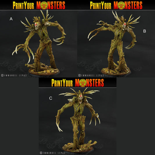 3D Printed Print Your Monsters Undead Treants The Shadowcreep Wood Set 28mm - 32mm D&D Wargaming