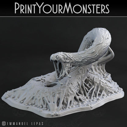 3D Printed Print Your Monsters Viper Ooze Total Serpents 28mm - 32mm D&D Wargaming