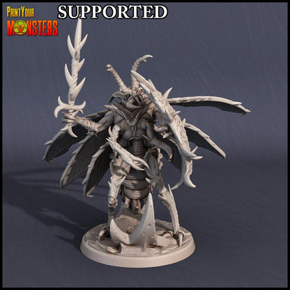 3D Printed Print Your Monsters Wasp Warrior Set The Infernal Hive 28mm - 32mm D&D Wargaming