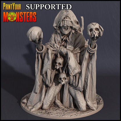 3D Printed Print Your Monsters Witches Pack Set 28mm - 32mm D&D Wargaming