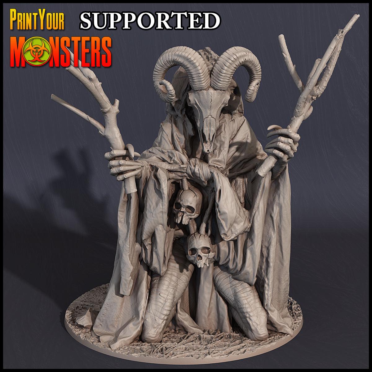 3D Printed Print Your Monsters Witches Pack Set 28mm - 32mm D&D Wargaming
