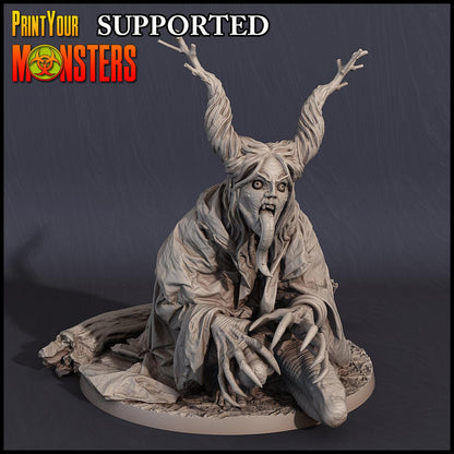 3D Printed Print Your Monsters Witches Pack Set 28mm - 32mm D&D Wargaming