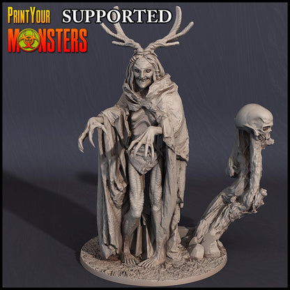 3D Printed Print Your Monsters Witches Pack Set 28mm - 32mm D&D Wargaming