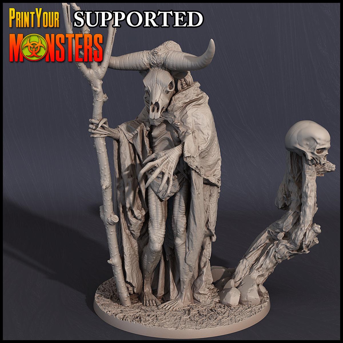 3D Printed Print Your Monsters Witches Pack Set 28mm - 32mm D&D Wargaming