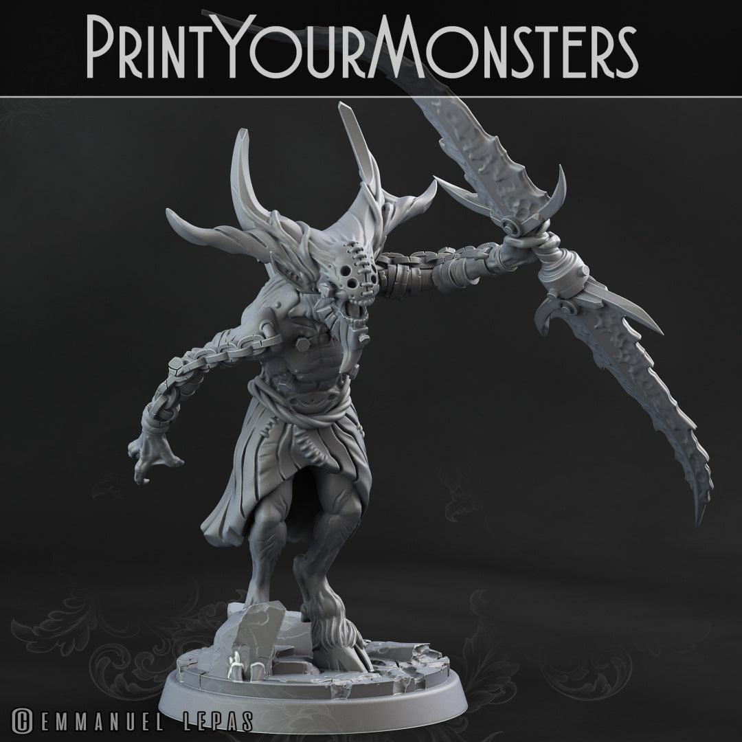 3D Printed Print your Monster Demons Set 28 32mm D&D