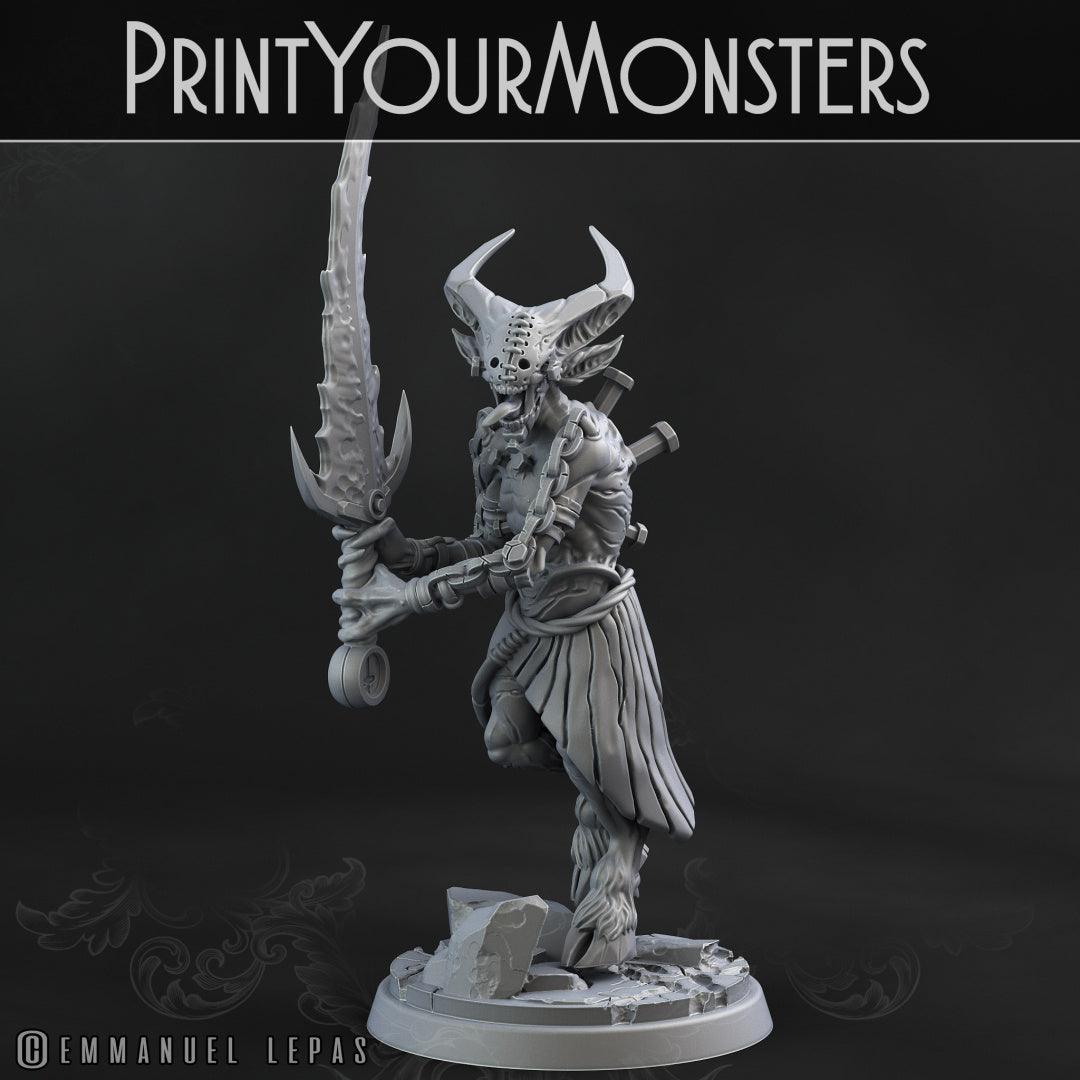 3D Printed Print your Monster Demons Set 28 32mm D&D