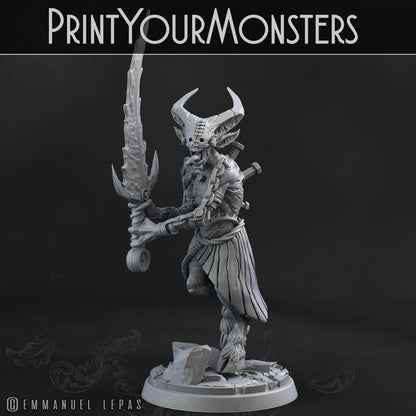 3D Printed Print your Monster Demons Set 28 32mm D&D