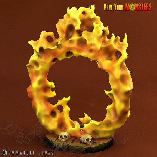 3D Printed Print your Monster Fire Hell Portal Pumpkins From Hell 28 32mm D&D
