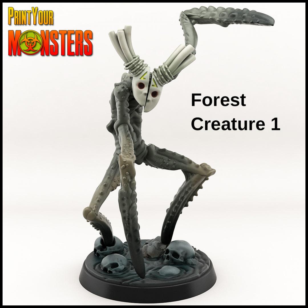 3D Printed Print your Monster Forest Creature Mask Set 28 32mm D&D