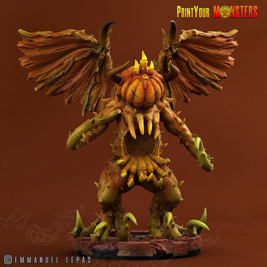 3D Printed Print your Monster Giant Hell Pumpkin Pumpkins From Hell 28 32mm D&D