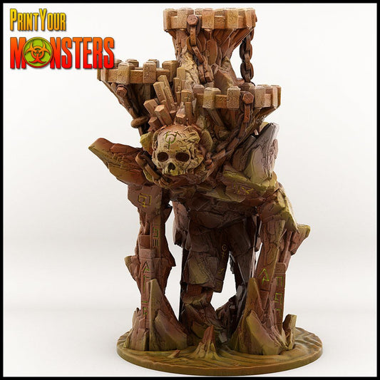 3D Printed Print your Monster Golem 28 32mm D&D