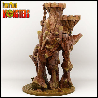 3D Printed Print your Monster Golem 28 32mm D&D