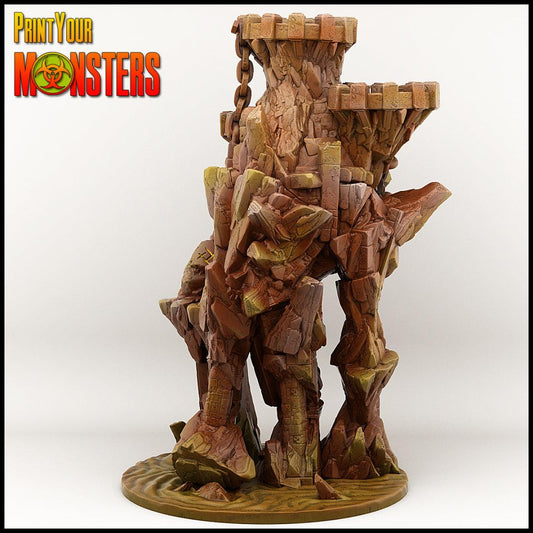 3D Printed Print your Monster Golem 28 32mm D&D