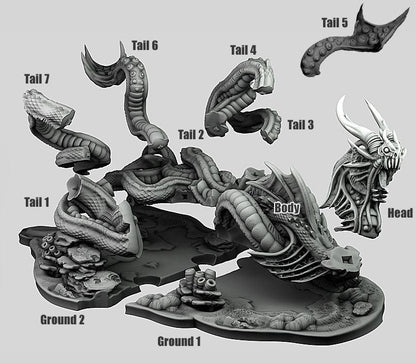 3D Printed Print your Monster Leviathan 28 32mm D&D