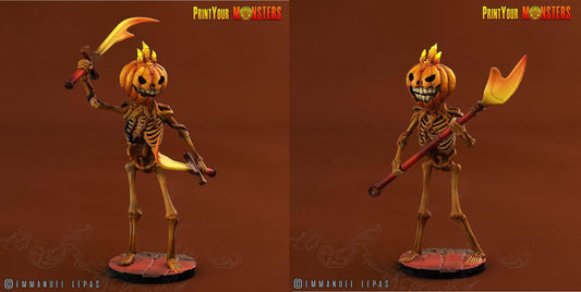 3D Printed Print your Monster Pumpkin Soldiers Pumpkins From Hell 28 32mm D&D