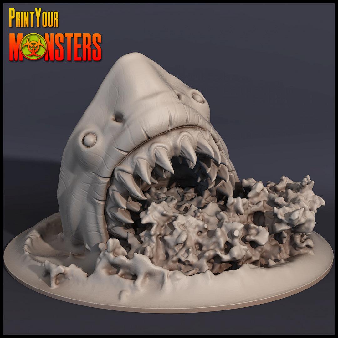 3D Printed Print your Monster Shark 28 32mm D&D