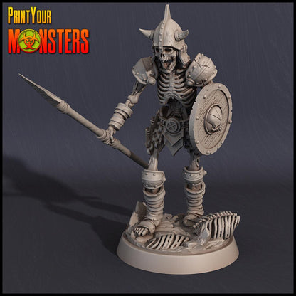 3D Printed Print your Monster Skeletons Set 28 32mm D&D