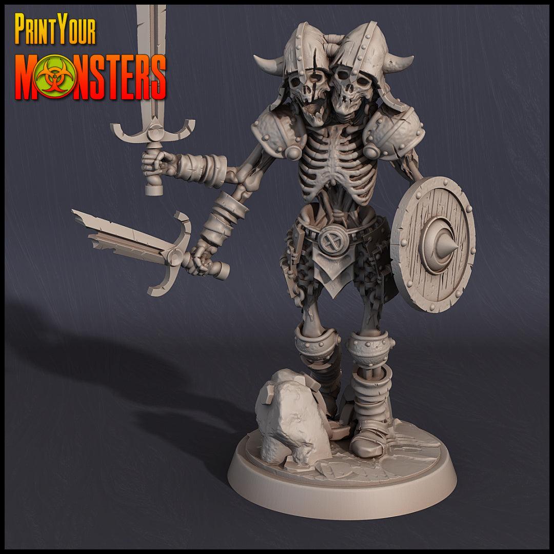 3D Printed Print your Monster Skeletons Set 28 32mm D&D