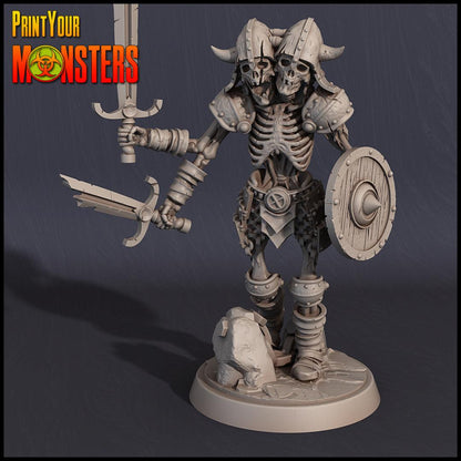 3D Printed Print your Monster Skeletons Set 28 32mm D&D