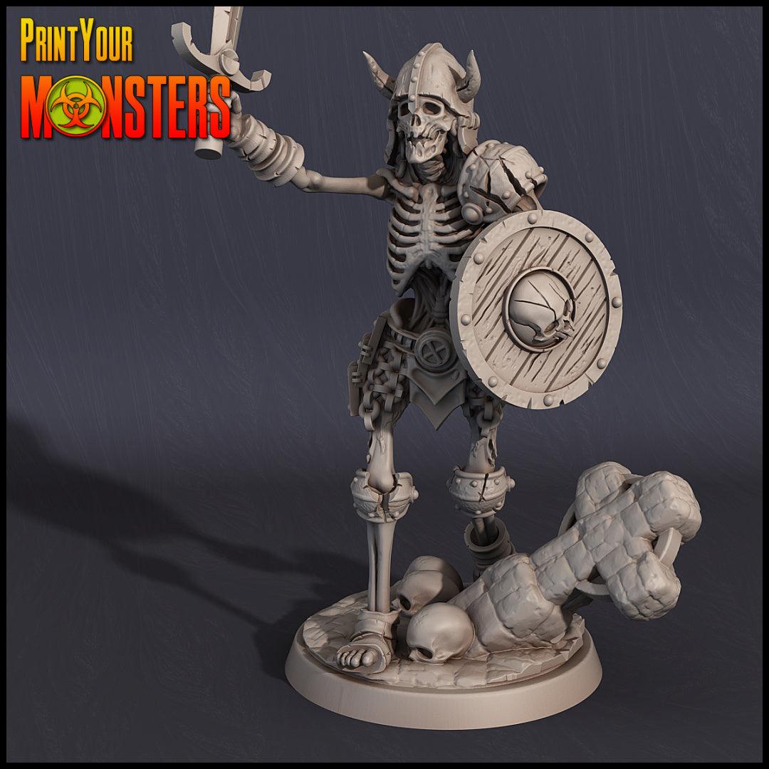 3D Printed Print your Monster Skeletons Set 28 32mm D&D