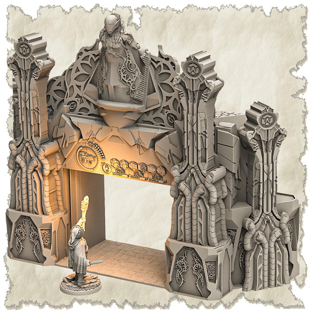 3D Printed SAWANT3D Abandoned Base of Space Elves Set 28 32mm Ragnarok d&d