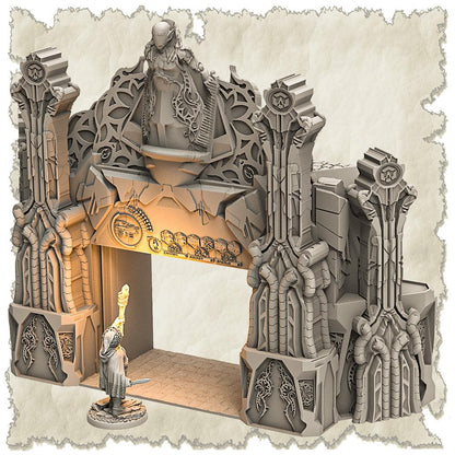 3D Printed SAWANT3D Abandoned Base of Space Elves Set 28 32mm Ragnarok d&d