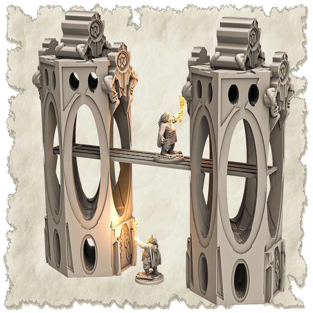 3D Printed SAWANT3D Abandoned Base of Space Elves Set 28 32mm Ragnarok d&d