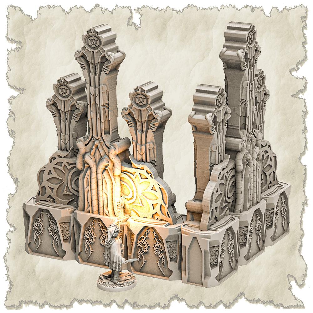 3D Printed SAWANT3D Abandoned Base of Space Elves Set 28 32mm Ragnarok d&d