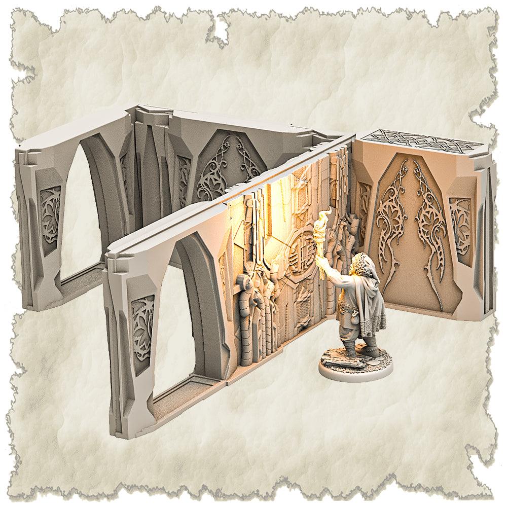 3D Printed SAWANT3D Abandoned Base of Space Elves Set 28 32mm Ragnarok d&d