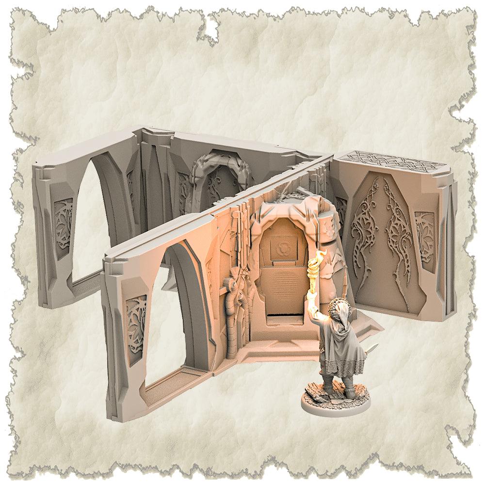 3D Printed SAWANT3D Abandoned Base of Space Elves Set 28 32mm Ragnarok d&d