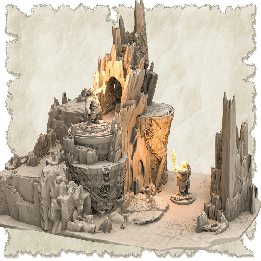 3D Printed SAWANT3D Frosty Land Set 28 32mm Ragnarok d&d