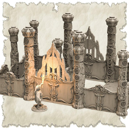 3D Printed SAWANT3D Frosty Land Set 28 32mm Ragnarok d&d