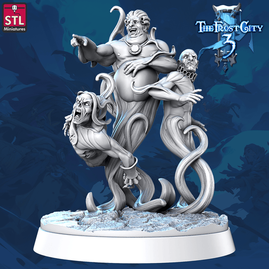 3D Printed STL Miniatures Advisory Council Core Characters The Frost City 3 28 - 32mm War Gaming D&D